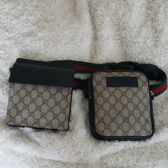 gucci two pouch belt bag